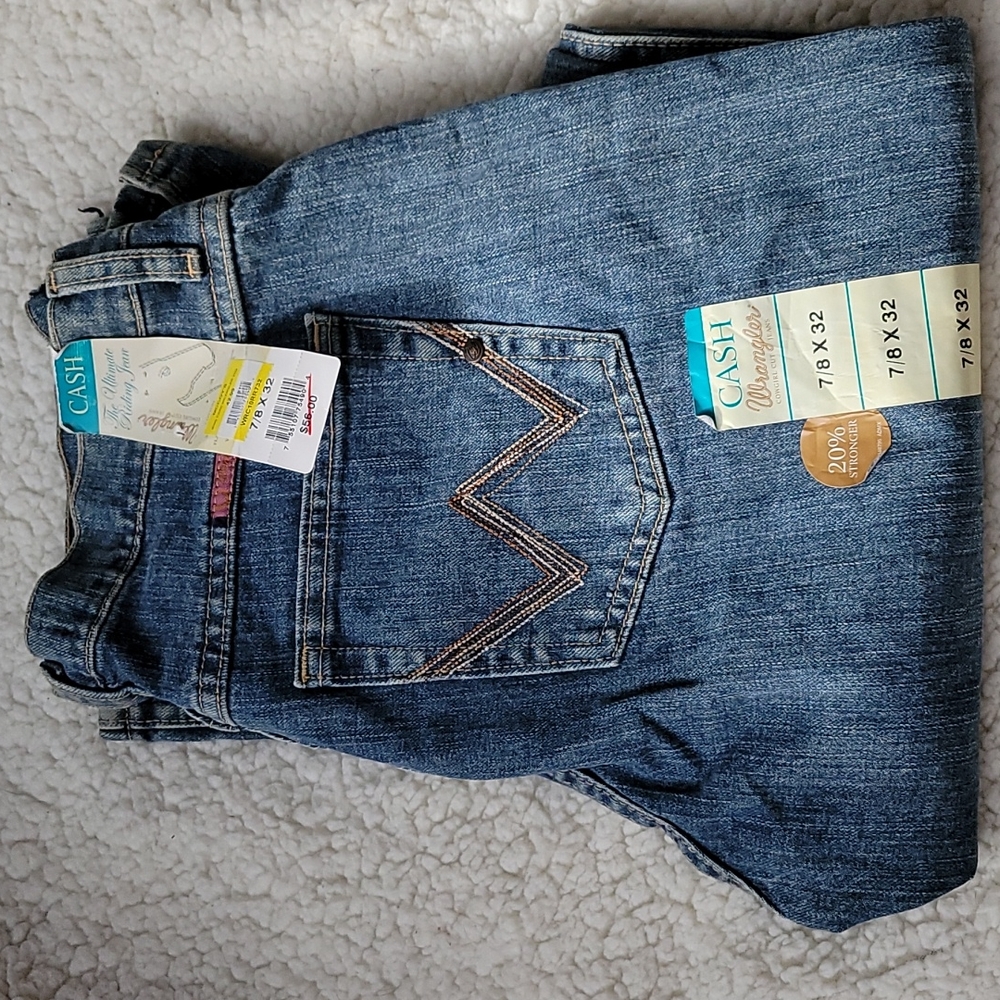 Wranglers Blue Jeans 7/8x33